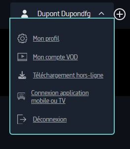 menu compte usager