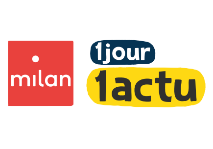 Logo du site 1jour1actu.com et des Editions Milan