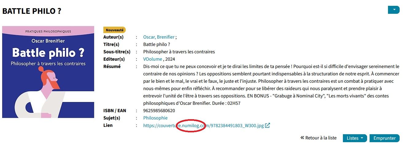 indication d'origine numilog